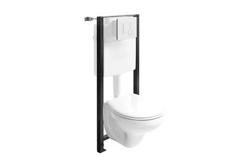 Set WC Kolo Idol cu vas WC suspendat cu rezervor si cadru incastrat Kolo Unit1